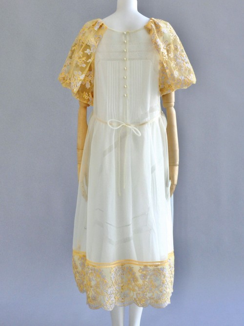 【SOLD】organdy lace dress