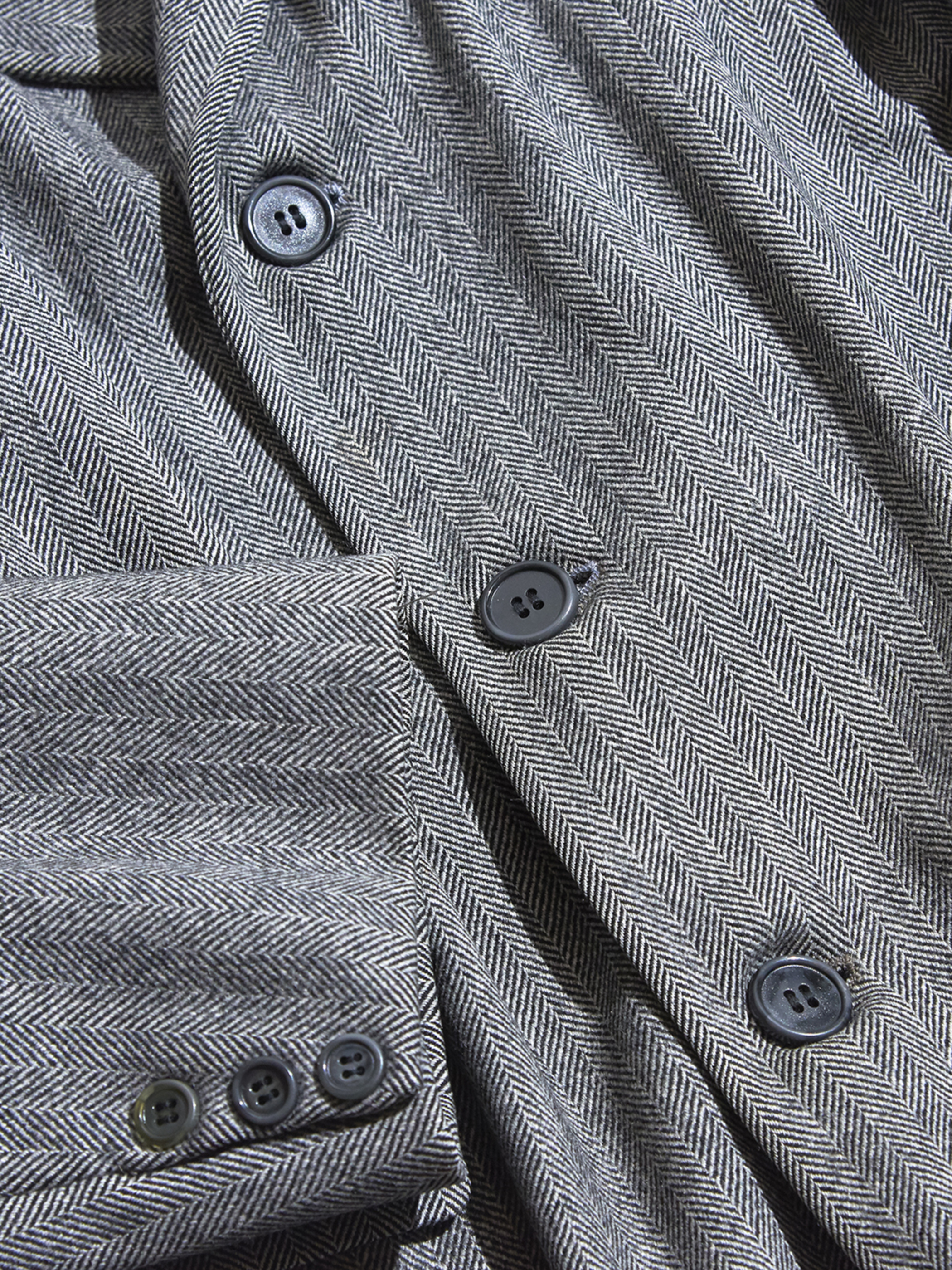 1970s "STAFFORD" herringbone tweed wool coat -GREY- <SALE¥28000→¥20000>