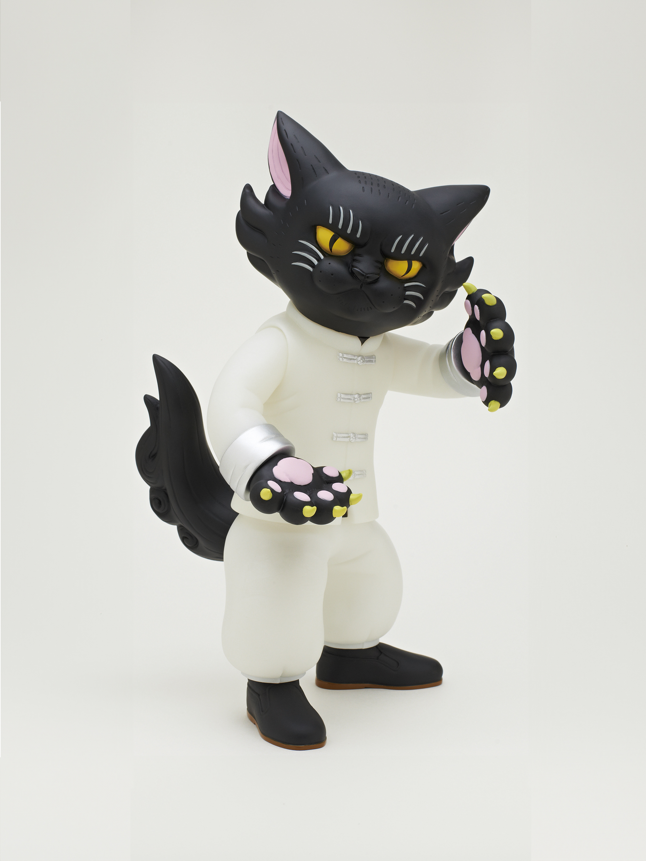 「ソフビフィギュアカンフー猫　黒猫」キタンクラブ - 石黒亜矢子個人専門店 月光蔵