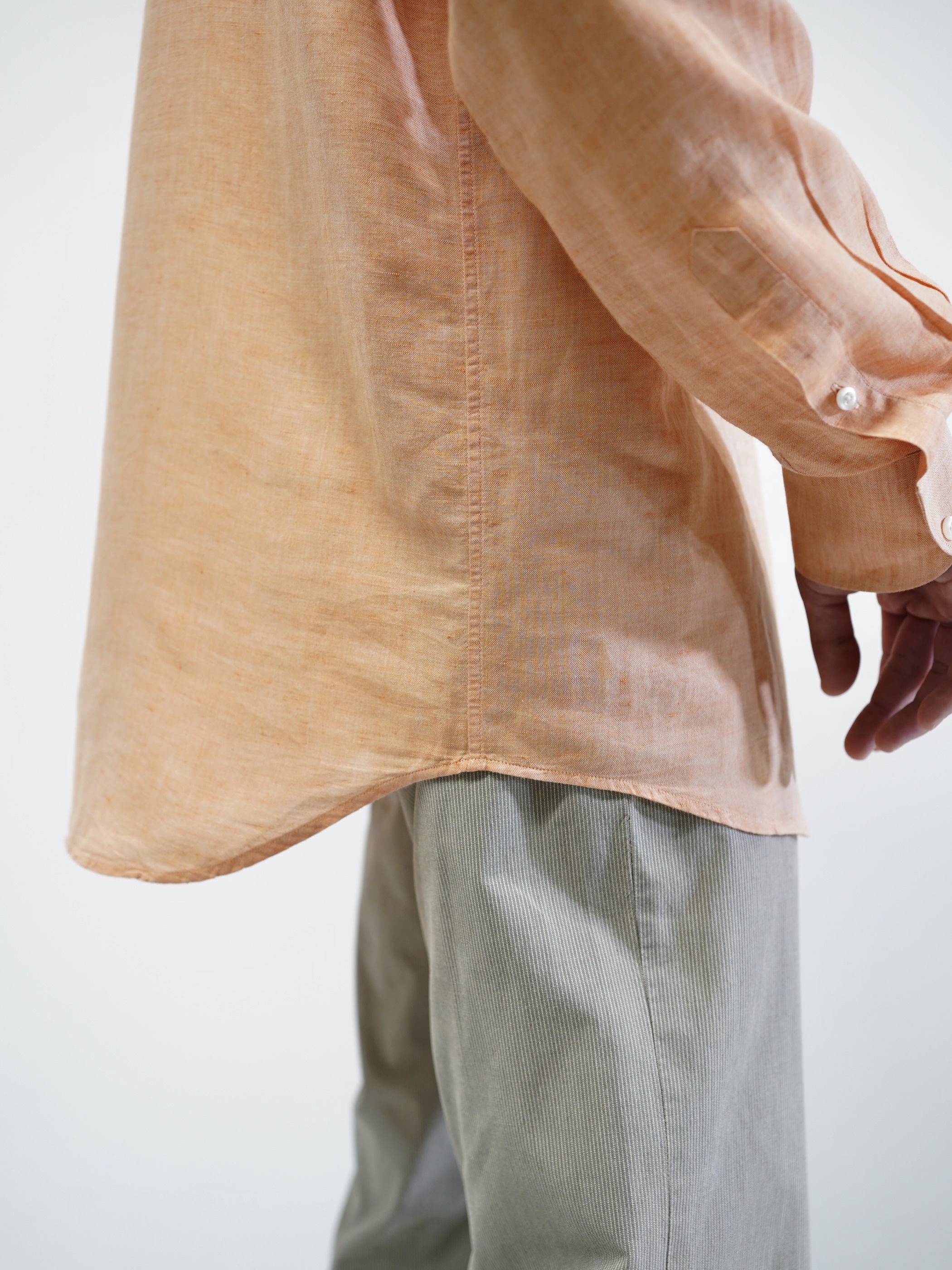 Saks Fifth Avenue Linen cotton Dress shirt / Made in Turkey