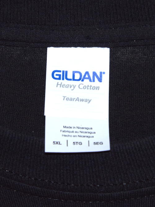 2000s "GILDAN" custom wide blank tee -BLACK-