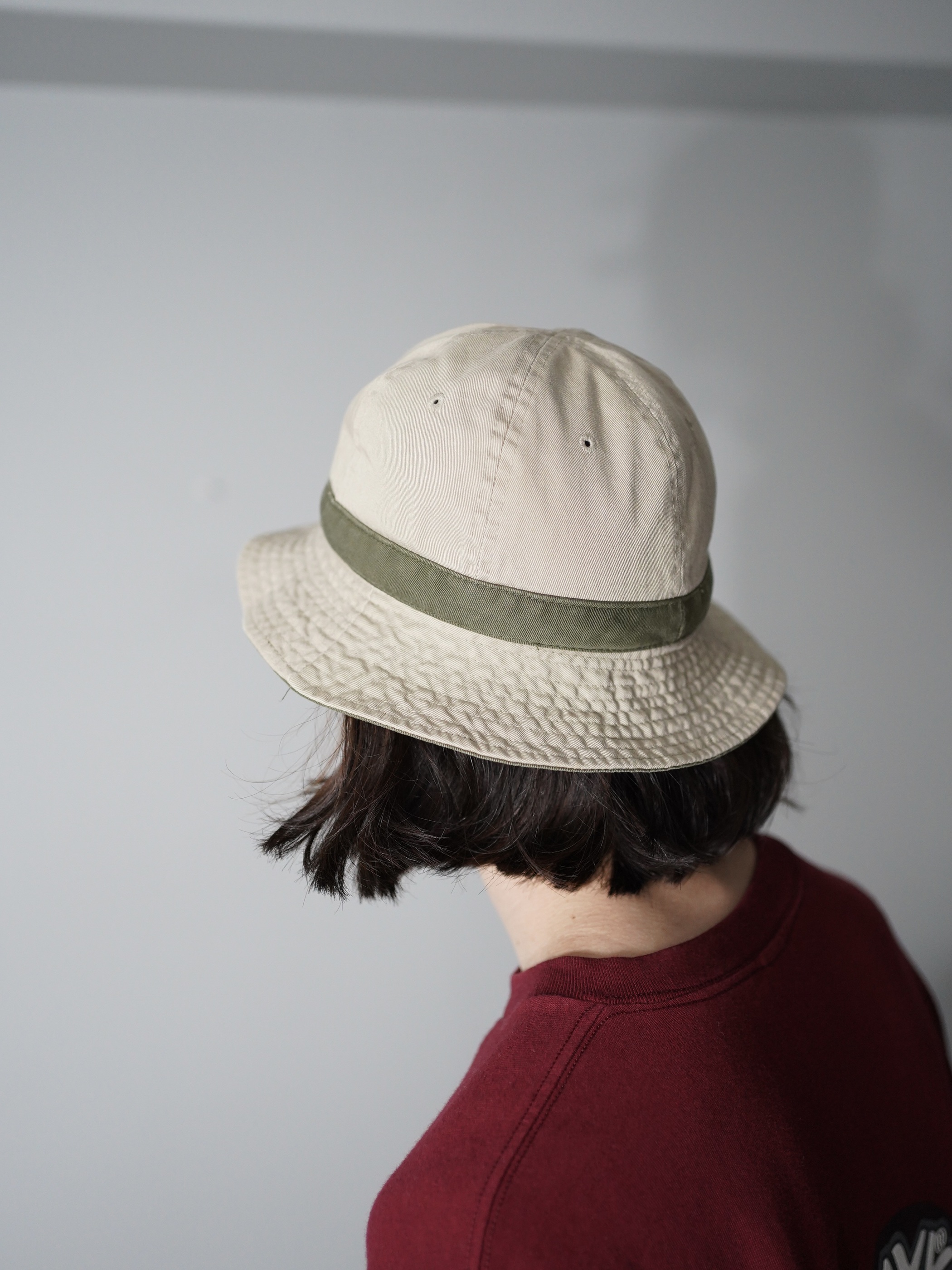 Unknown cotton twill 2tone bucket hat