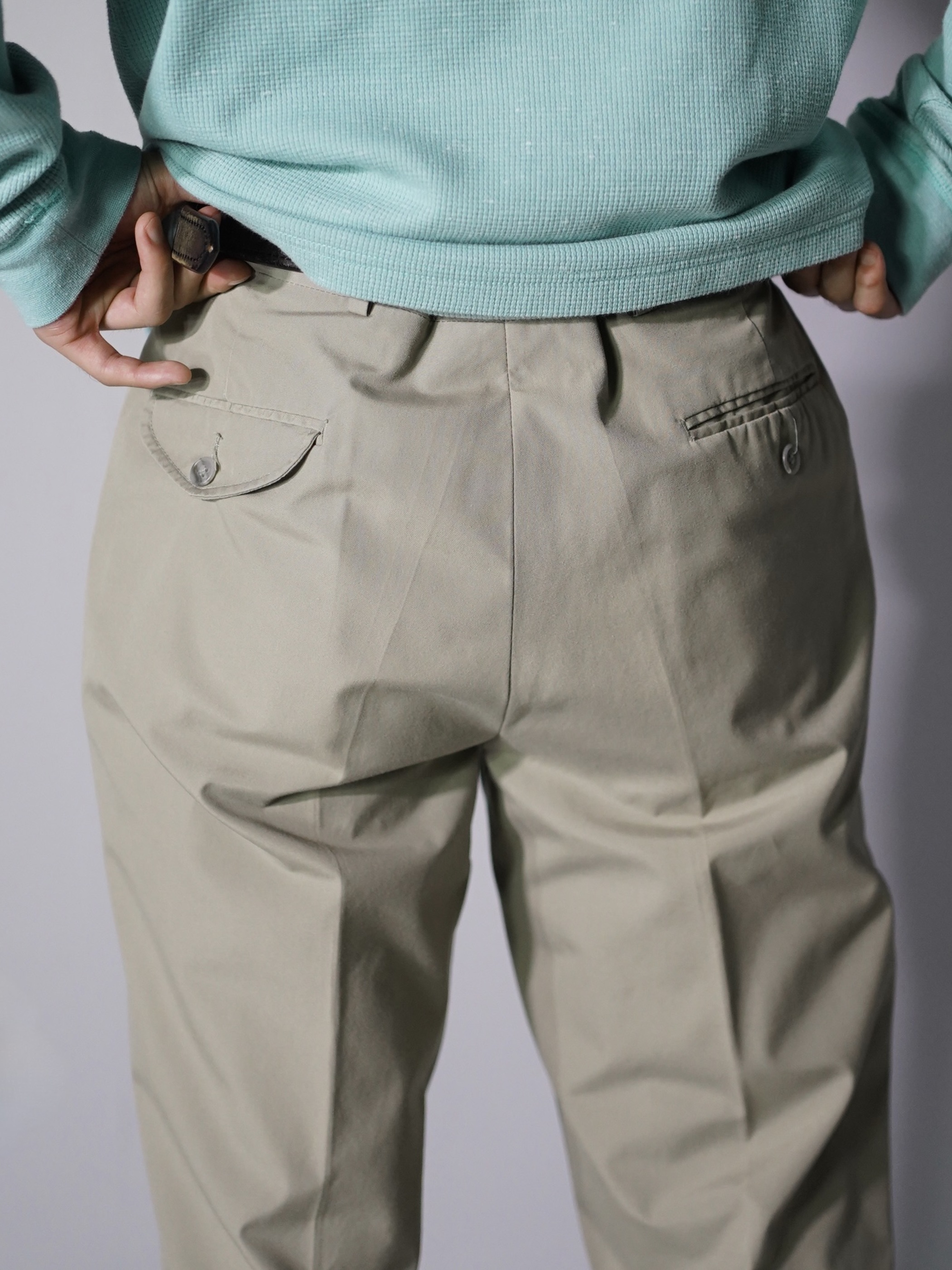 1980~90's L.L.Bean cotton poly Broad cloth Chino pants