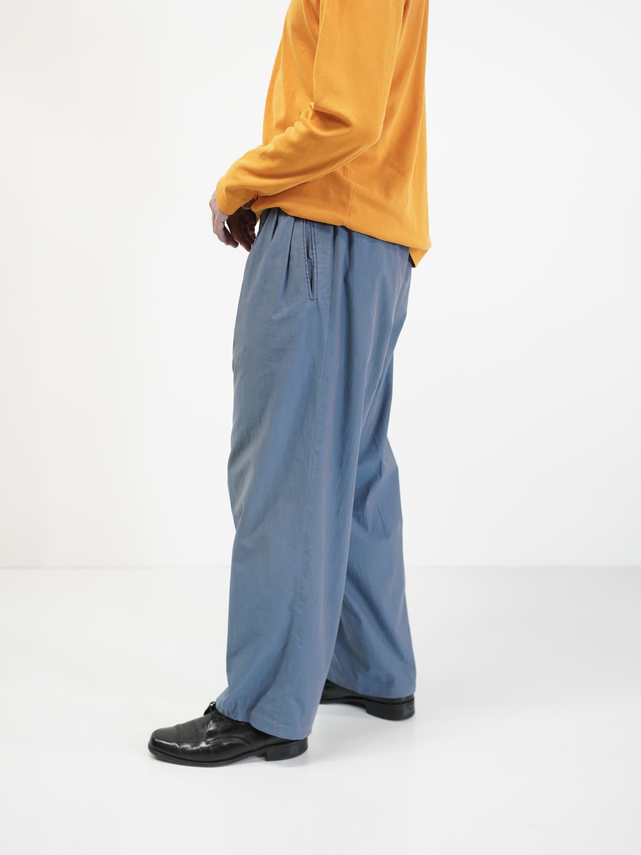 1980's~ Lindbergh Viscose Poly 玉蟲 2tuck slacks