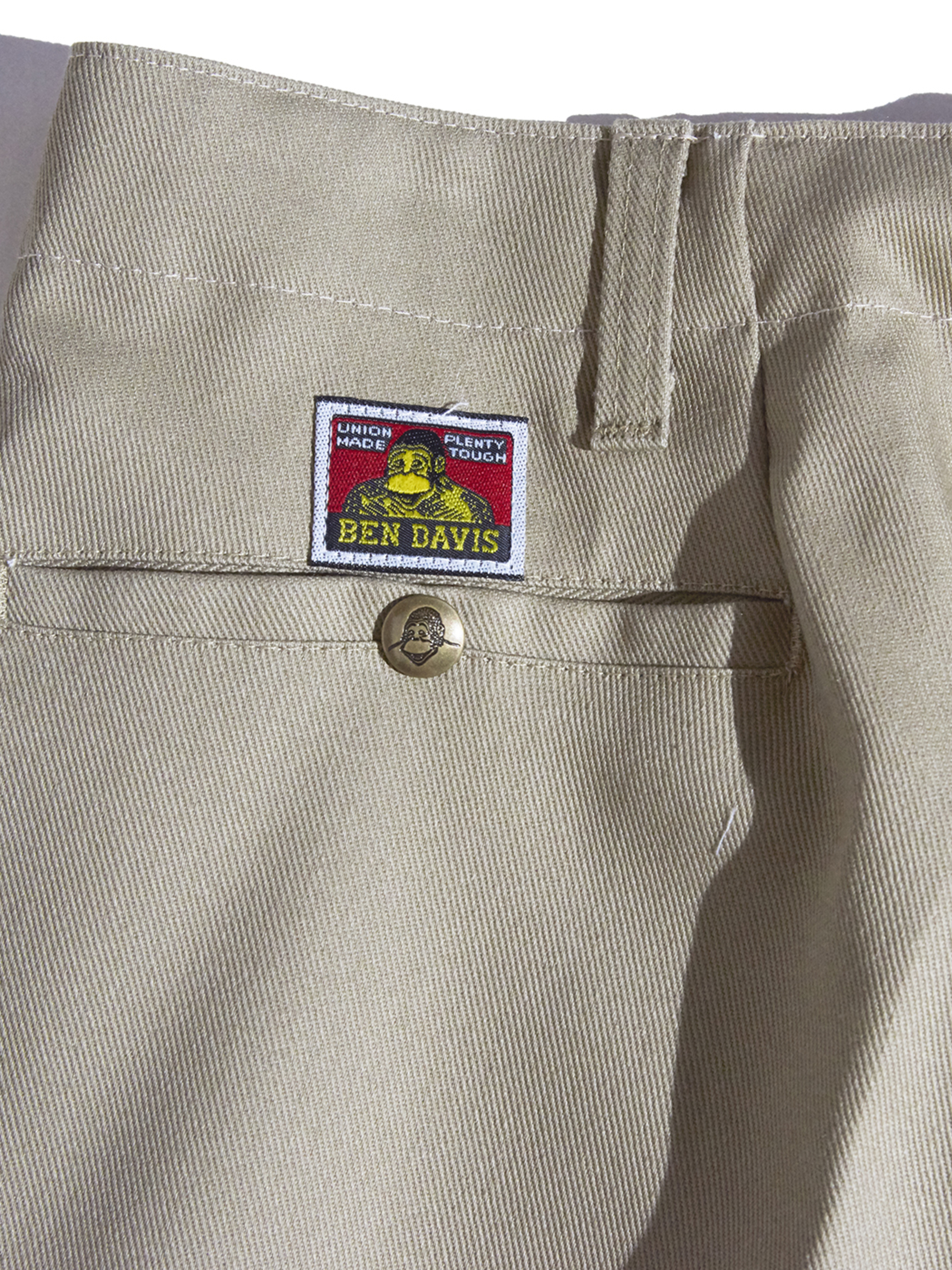 1990s "BEN DAVIS" custom tuck work pants -BEIGE-