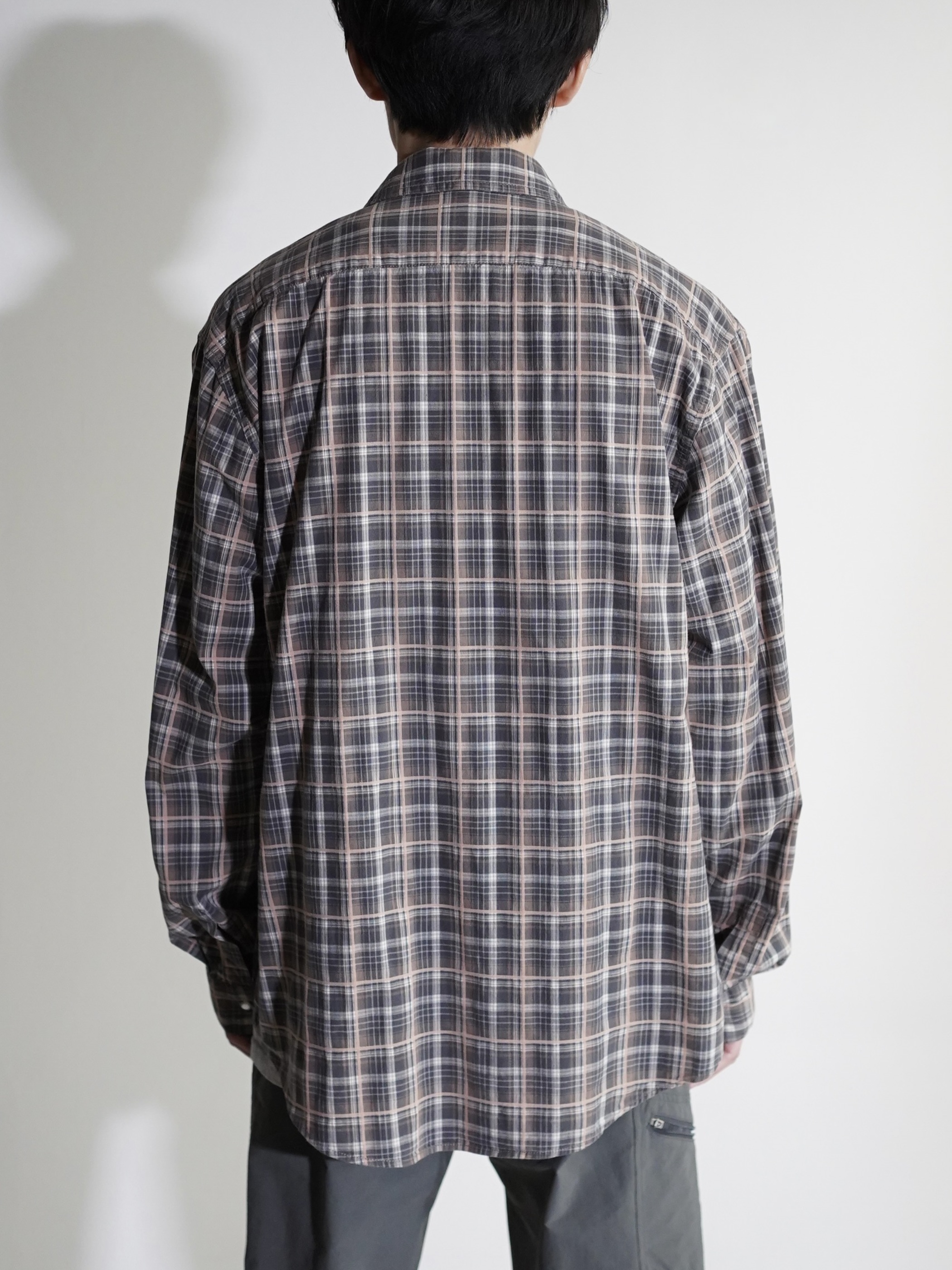 1990's Calvin Klein Cotton Elastane L/S check shirt