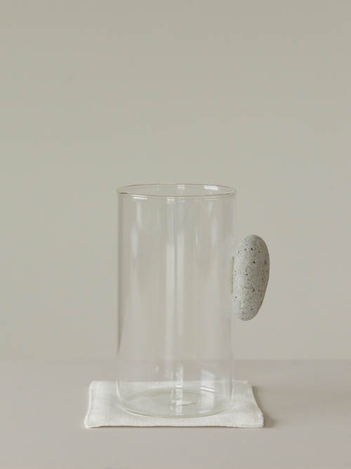 floating stone / 石付きグラス L3