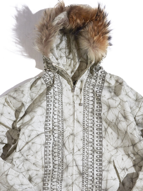1960s "FJELL" pattern ski jacket -WHITE-