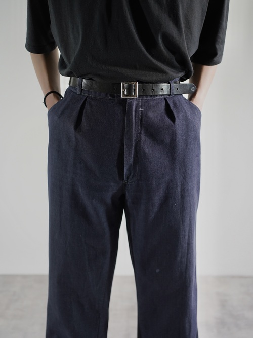 1980's- Euro Vintage tuck Twill Work pants / Garment Dye