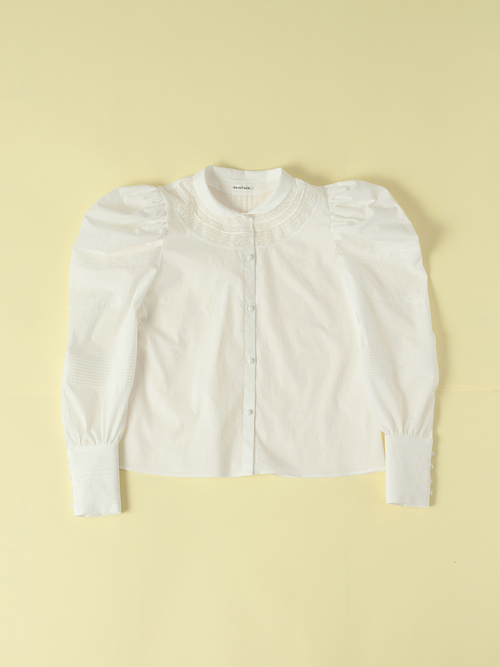【9月下旬お届け商品】gigot sleeves blouse