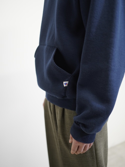 1990's RUSSELL ATHLETIC Plain sweat parka/Made in USA