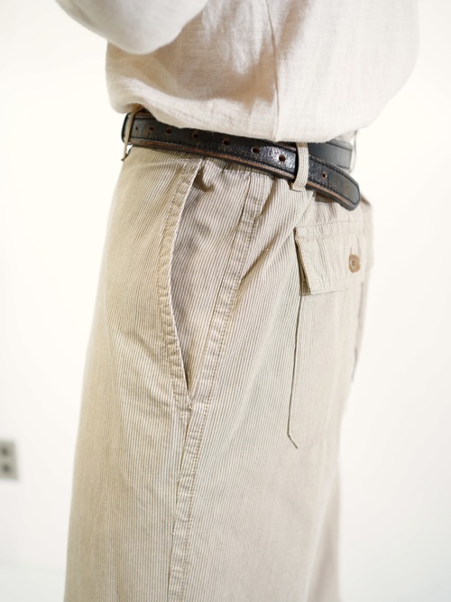 00's BANANA REPUBLIC Cotton stripe trousers / Made in India