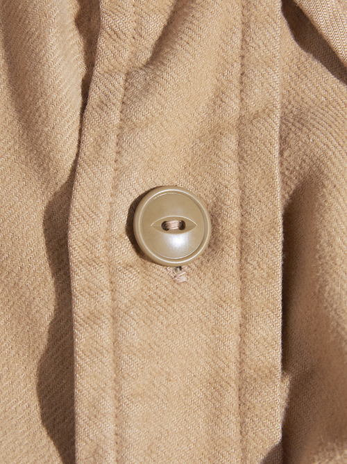 1950s "THE SPAIDE" flannel shirt -BEIGE-