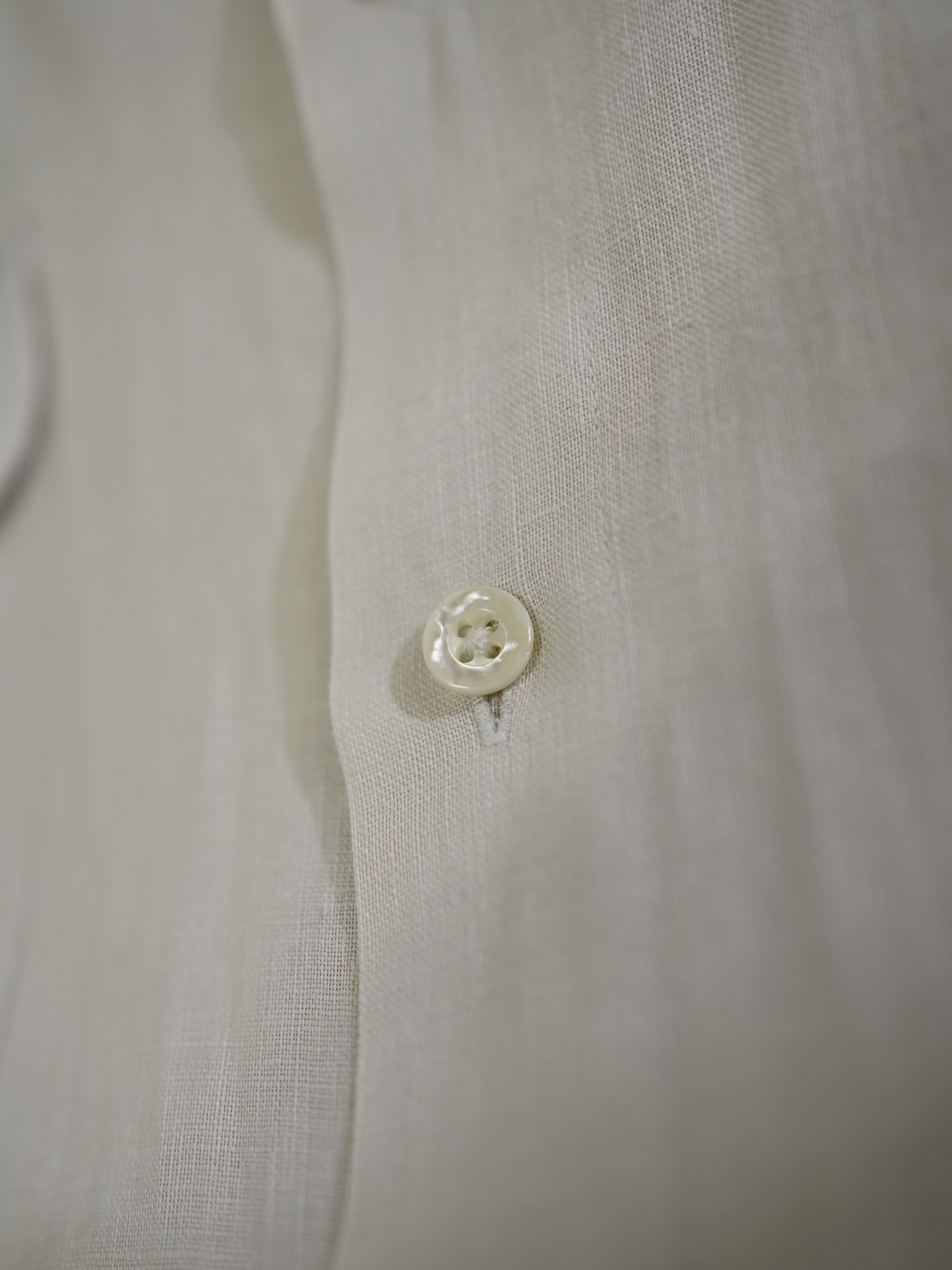 OLD SAKS FIFTH AVENUE 2p Linen shirt / Made in Hong Kong