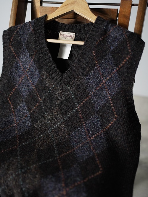 1980-90's WOODWARD Argile knit vest