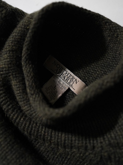 1990's NORTHERN APPAREL Line design Roll-neck Lambswool knit sweater