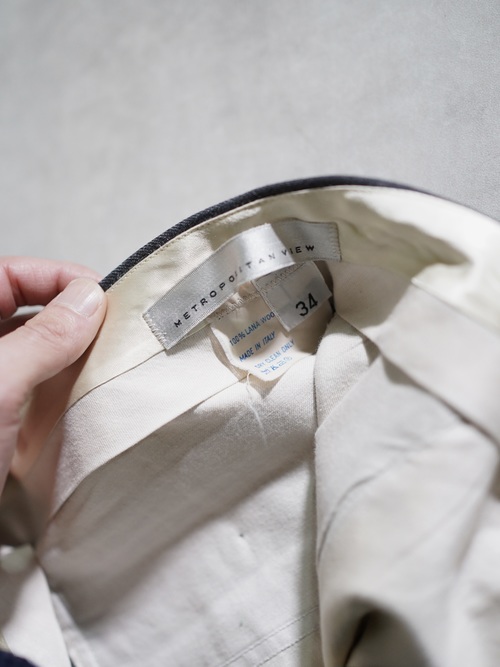 1980's METROPOLITAN VIEW for Litanus Pure virgin wool 2tuck dress trousers/Made in Italy