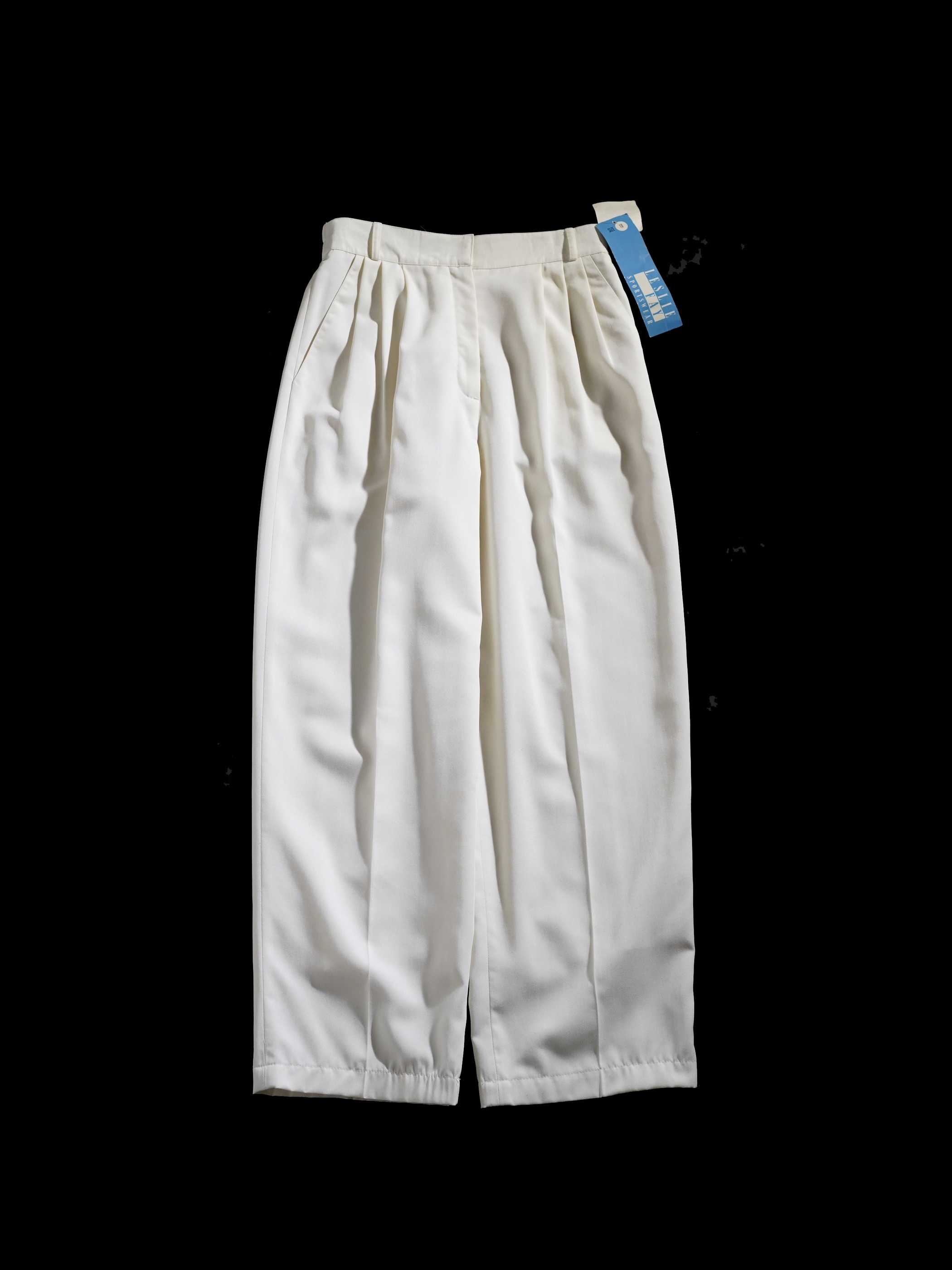 NOS 1990's~ LESLIE FAY Sportwear Poly Rayon 3tuck dress trousers 