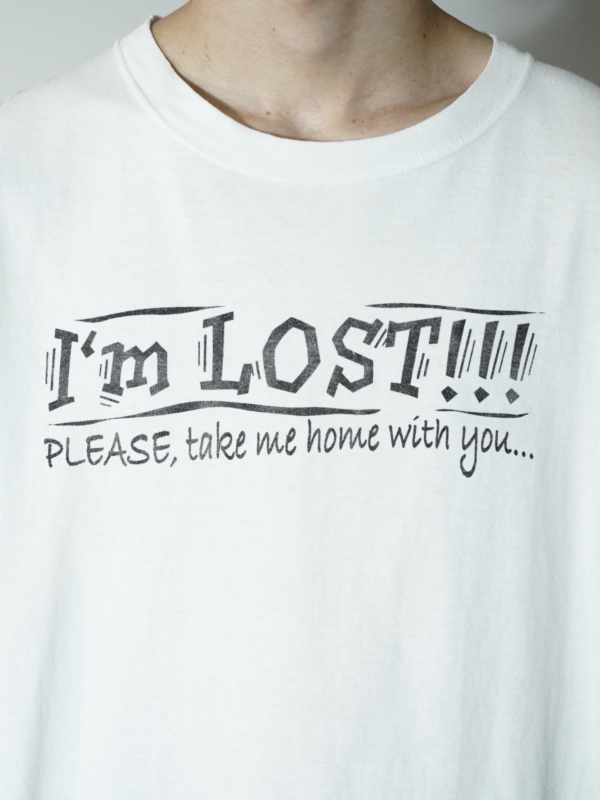 I'm LOST!!! print L/S Tee/Knit in USA