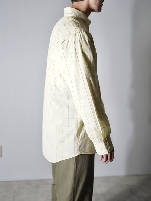 1990's LANDS' END B.D. Cotton dress shirt / Made in Hong Kong