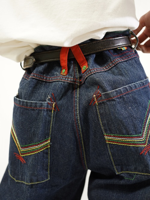 1990-00's Members Property Wide baggy Denim pants