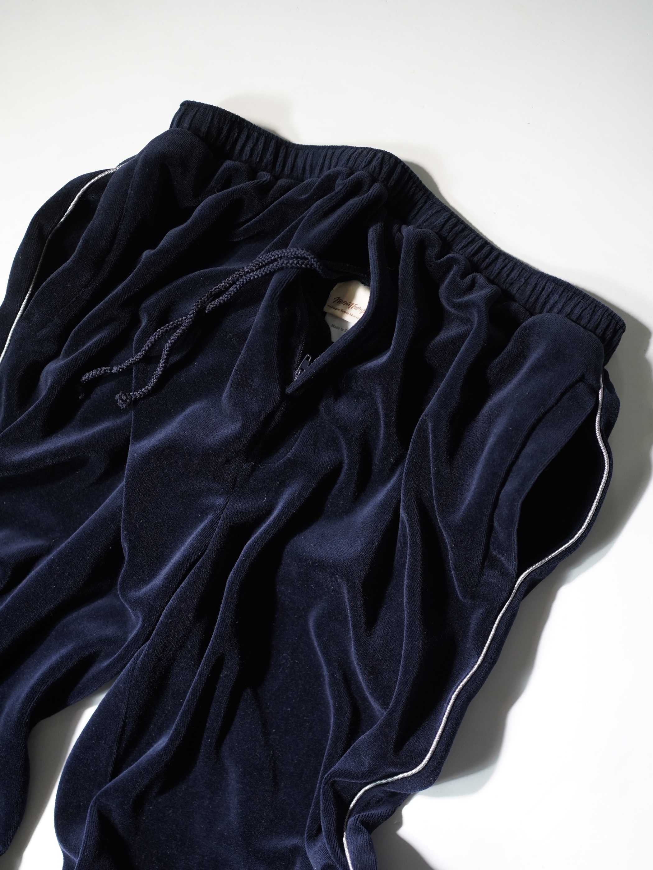 Norm Thompson Side-line velour track pants