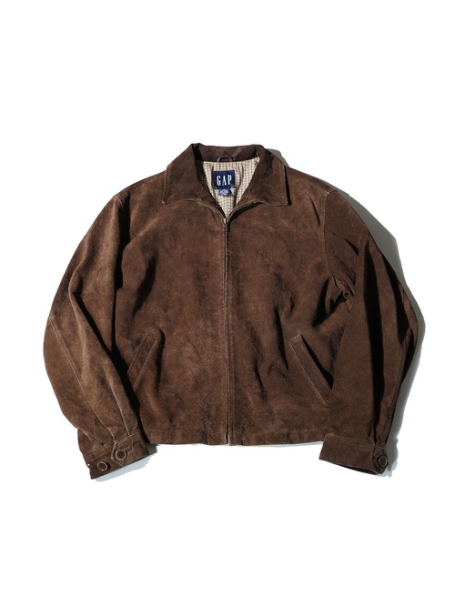 00's GAP Cow suède leather cotton liner blouson