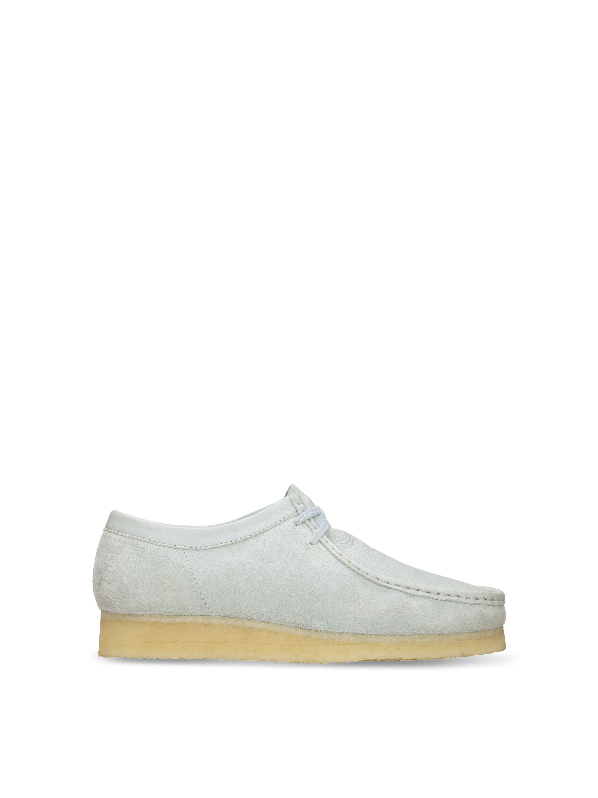 blue clarks wallabees
