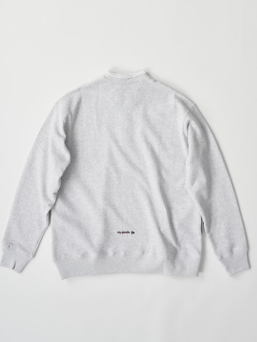 【受注商品】half zip sweat shirt・LT.GRAY