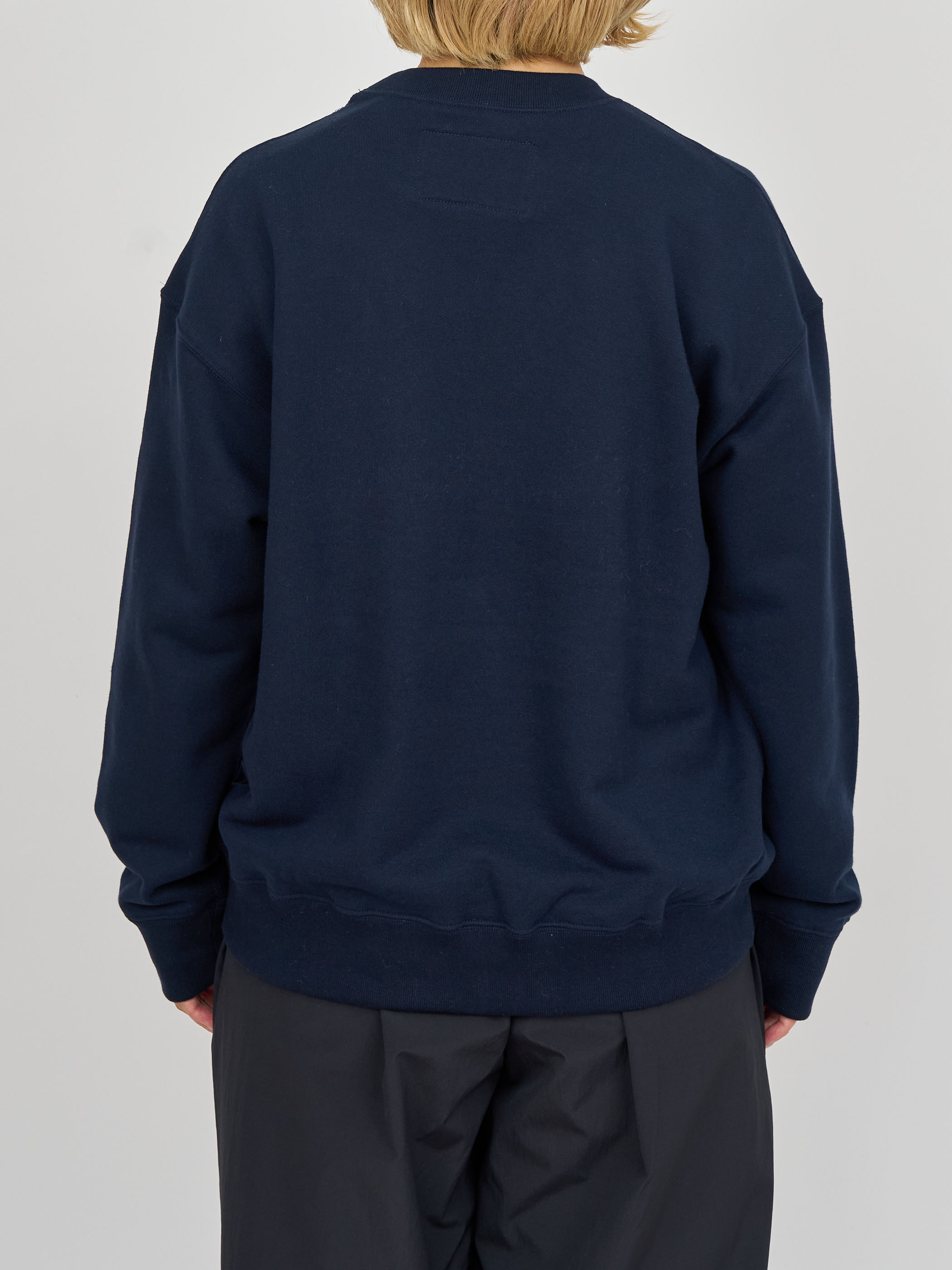 【受注商品】big pocket sweat shirt・NAVY