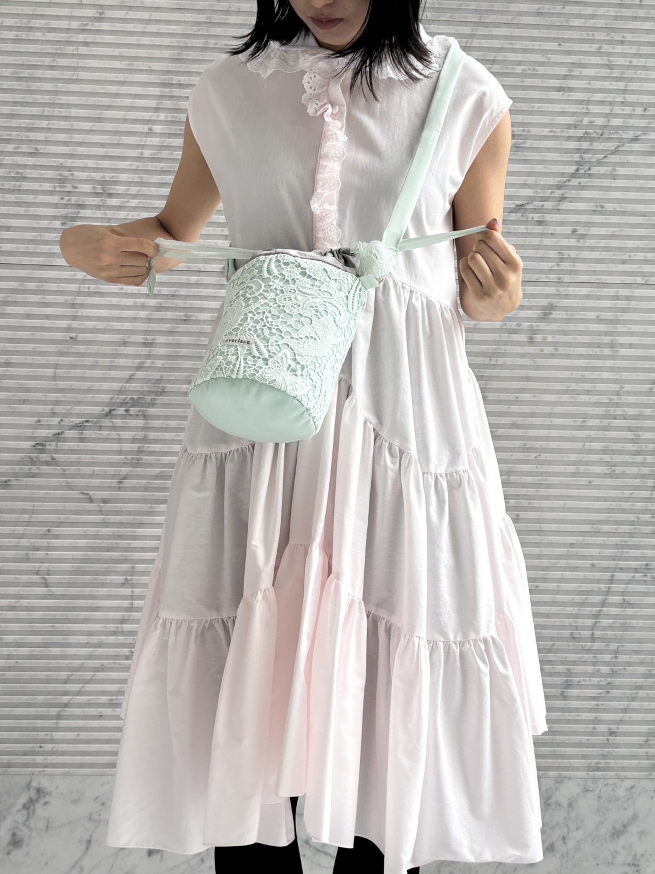 utopia lace drawstring bag