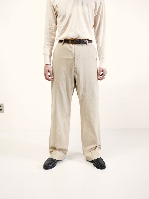 00's BANANA REPUBLIC Cotton stripe trousers / Made in India