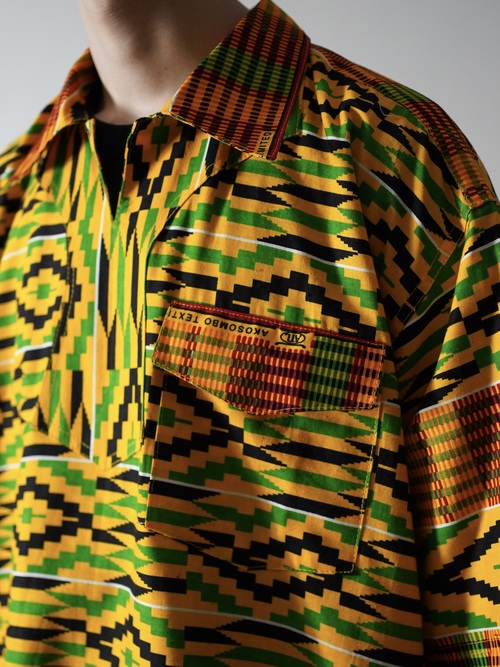 Akosombo Textile Limited african pattern S/S pull-over shirts