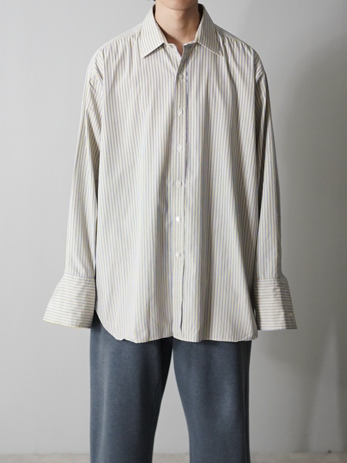 NEW&LINGWOOD Double-cuffs stripe dress shirts/London