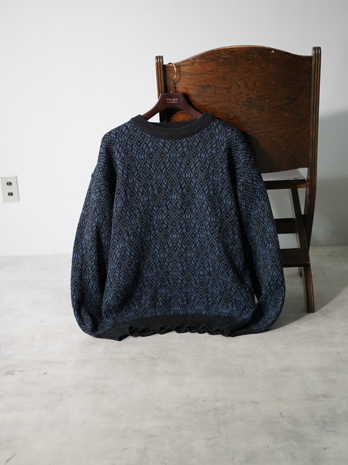 1990's CLAYBROOKE Whole pattern acrylic knit sweater