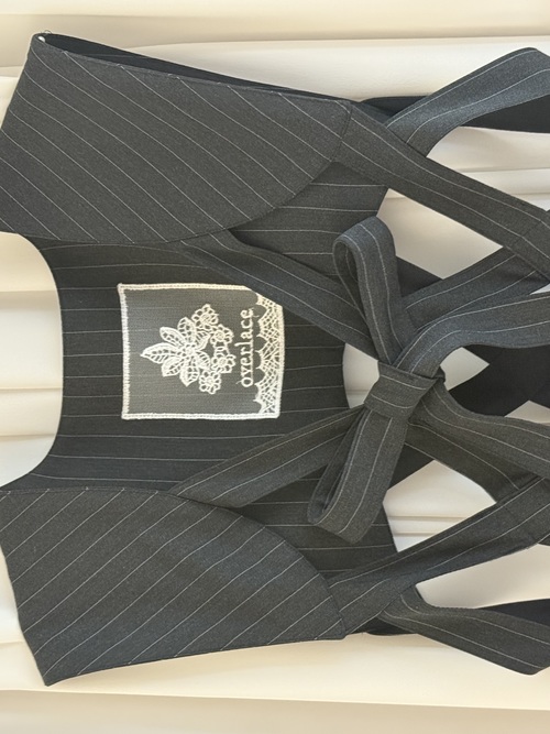 【3月お届け商品】striped ribbon vest
