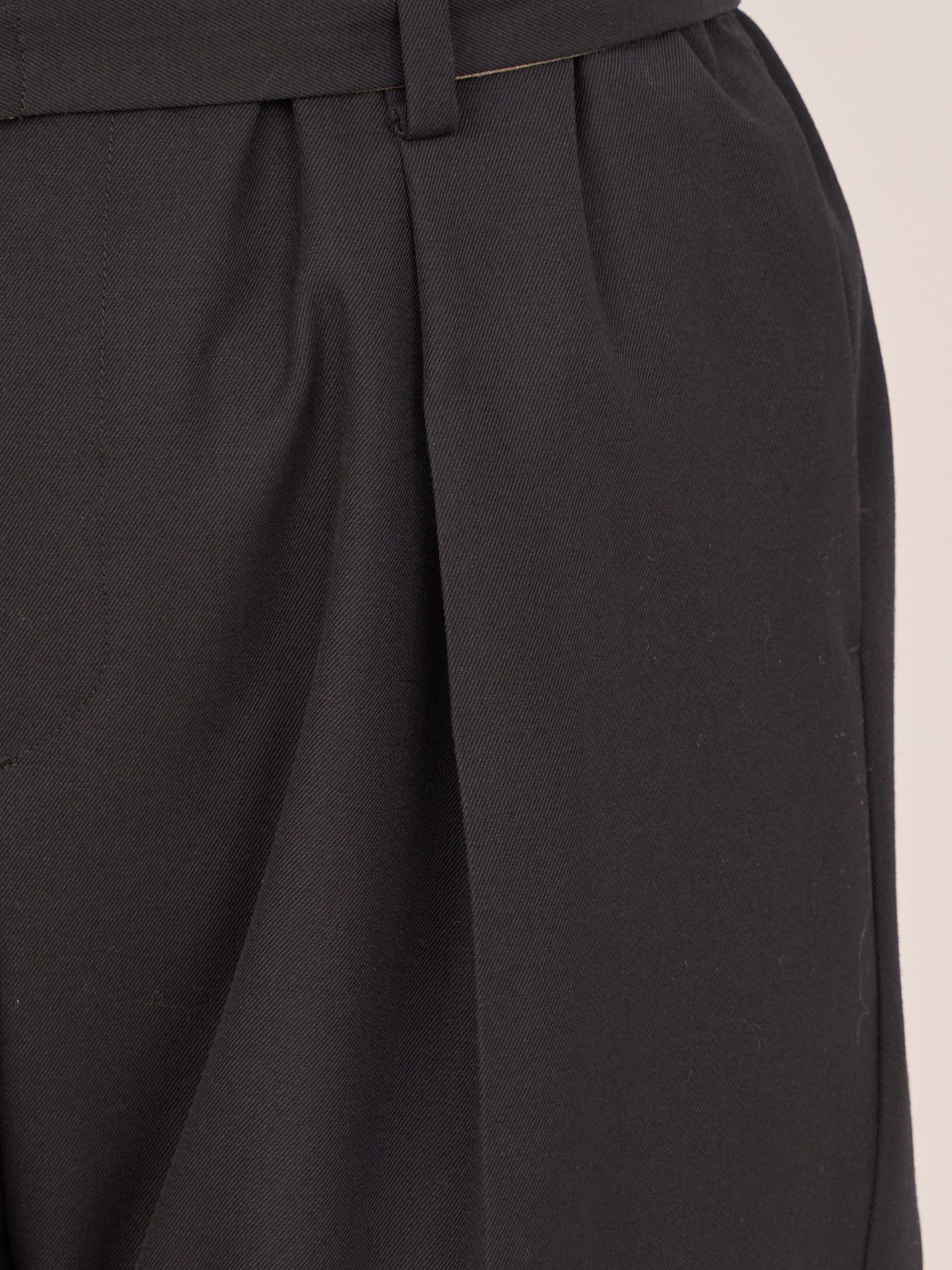 【受注商品】standard slacks pants・BLACK×BEIGE