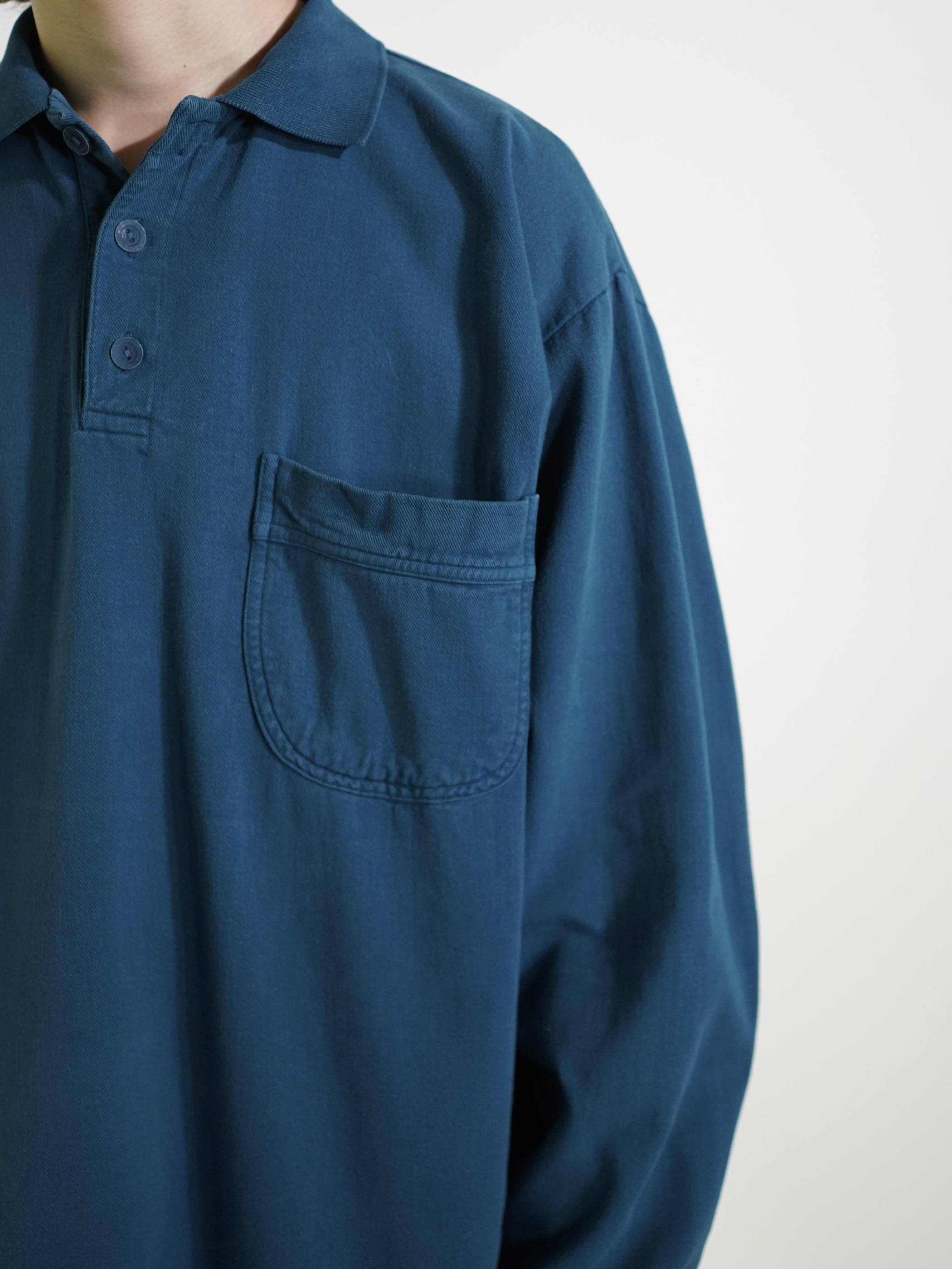 1990's GAP Cotton tough twill big pocket polo shirts/Made in Jamaica