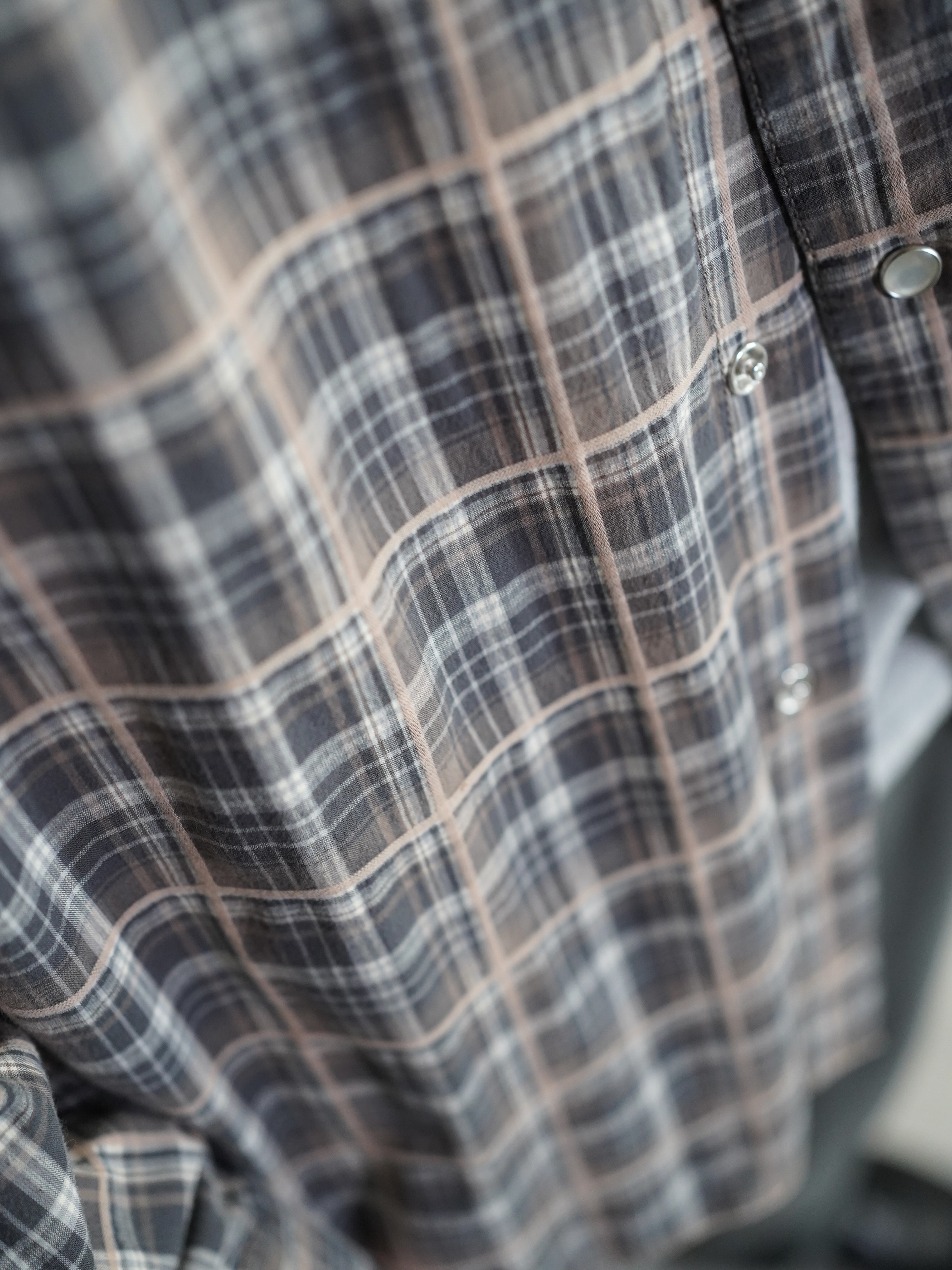 1990's Calvin Klein Cotton Elastane L/S check shirt