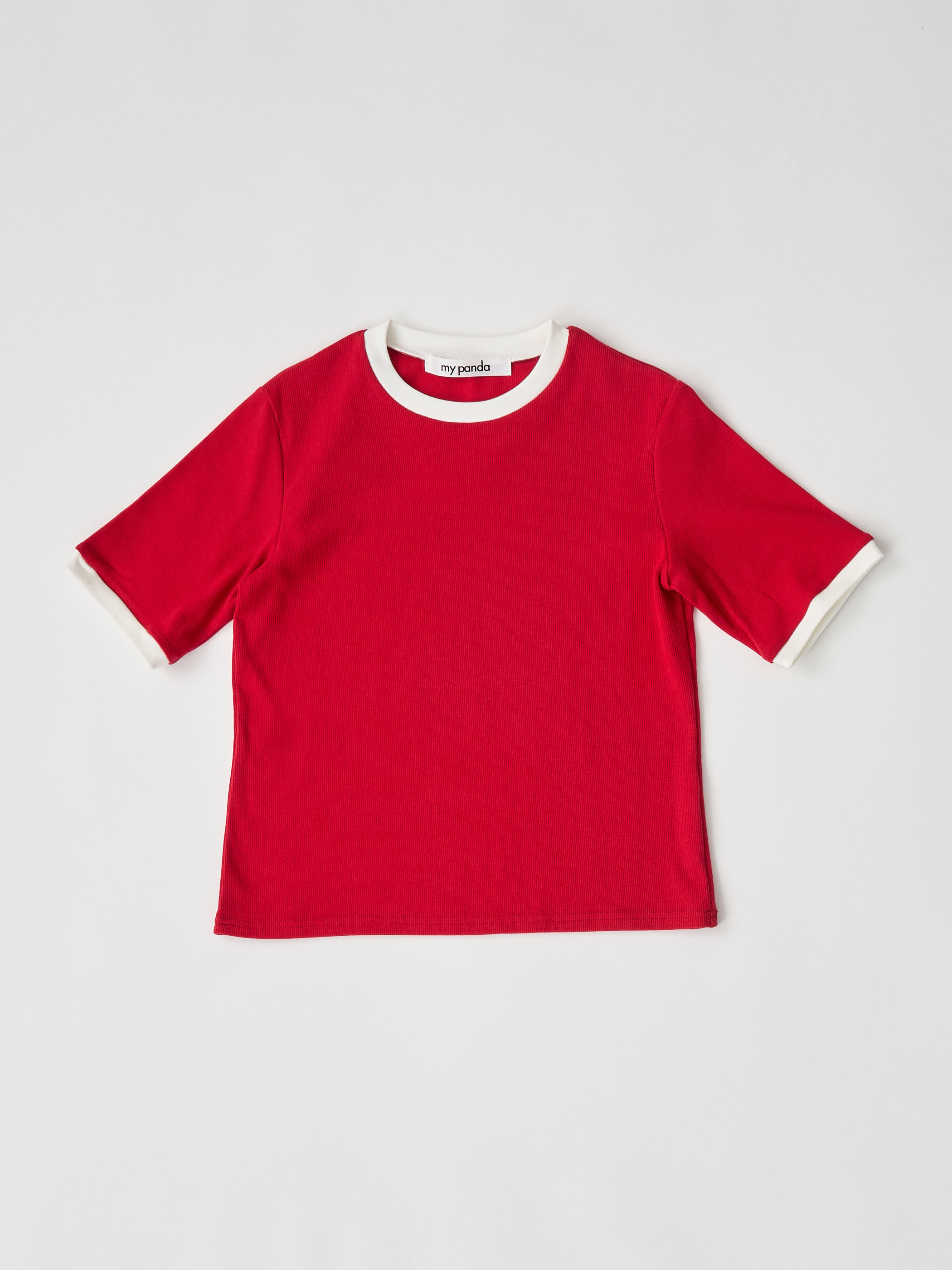 【受注商品】ringer t-shirt・RED 【受注商品】ringer t-shirt・RED