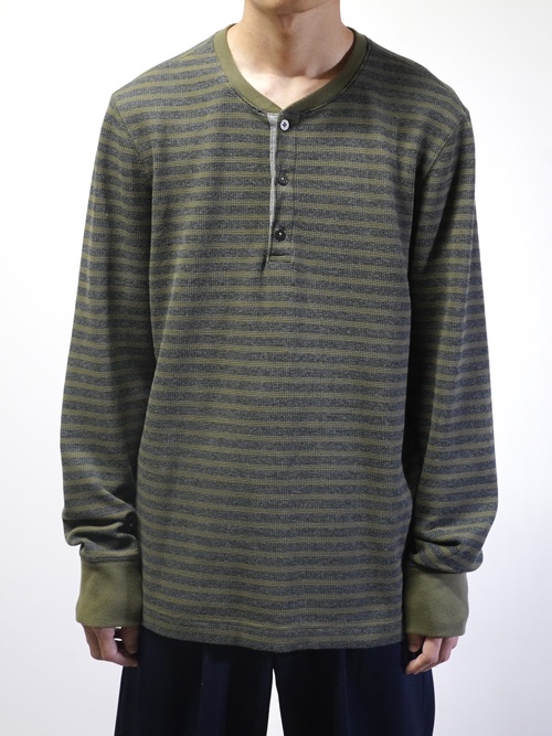 00's BANANA REPUBLIC henry border thermal cut sew
