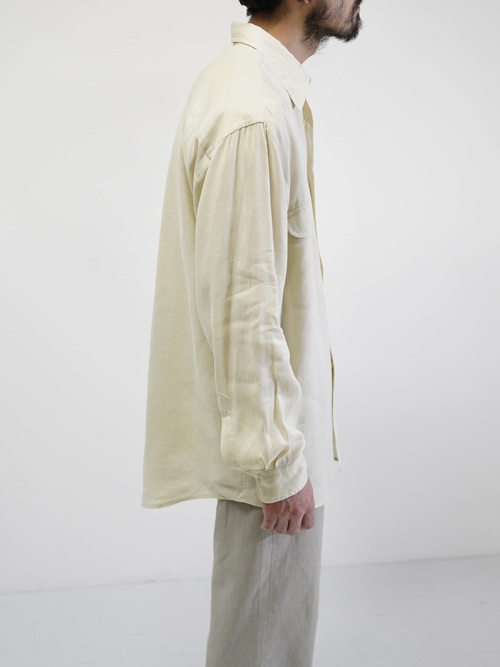 OLD SAKS FIFTH AVENUE 2p Linen shirt / Made in Hong Kong