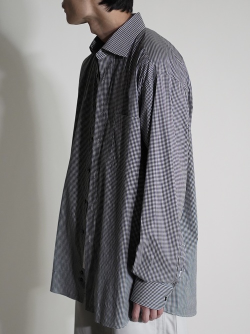St Croix 3-tone gingham check cotton L/S dress shirt