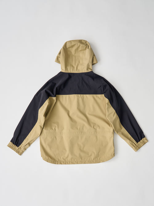 【受注商品】two-tone mountain parka・BEIGE×BLACK