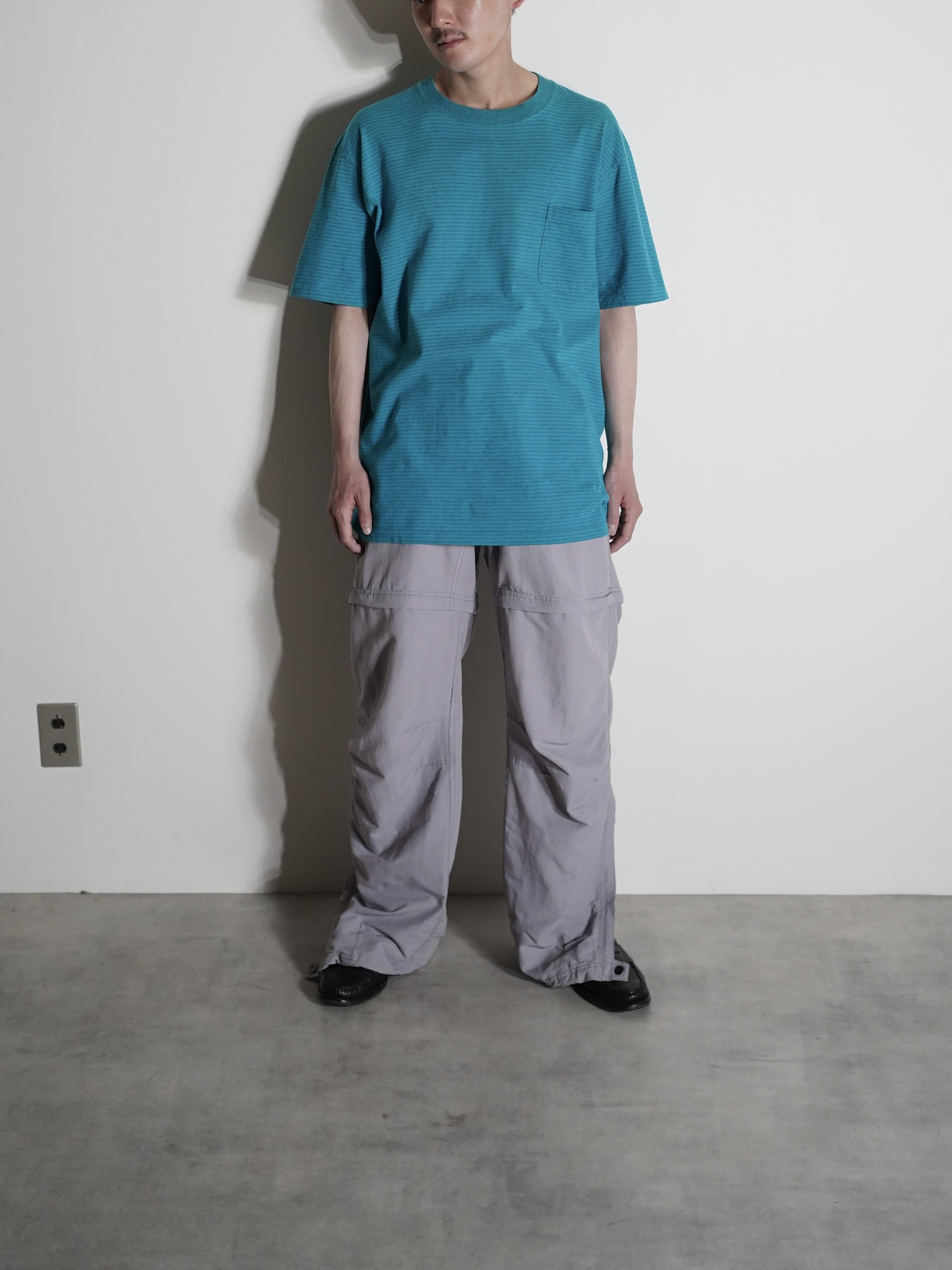 1990's TOWNCRAFT 染み込み Border Tee / Made in USA