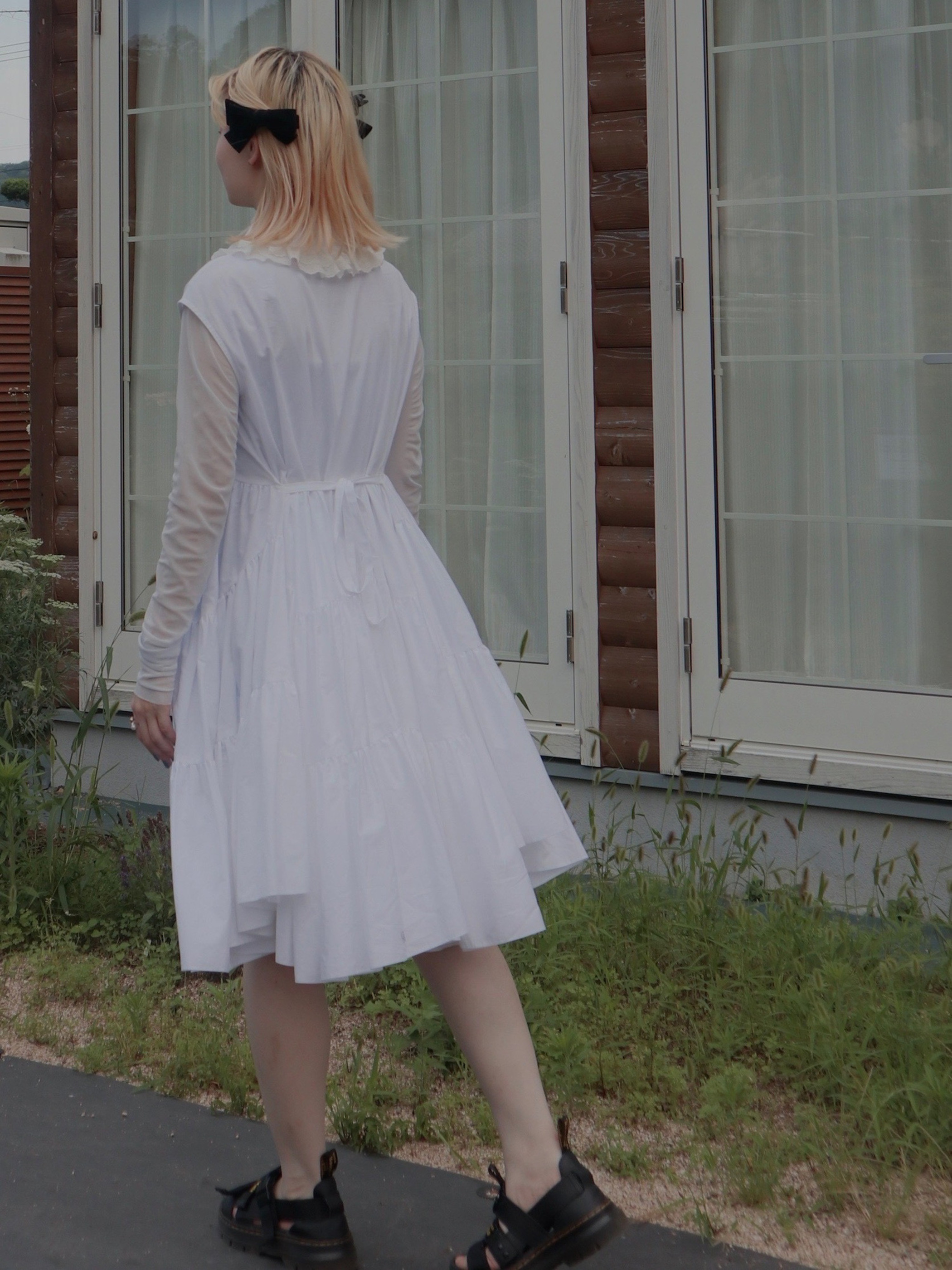 tiered mini dress