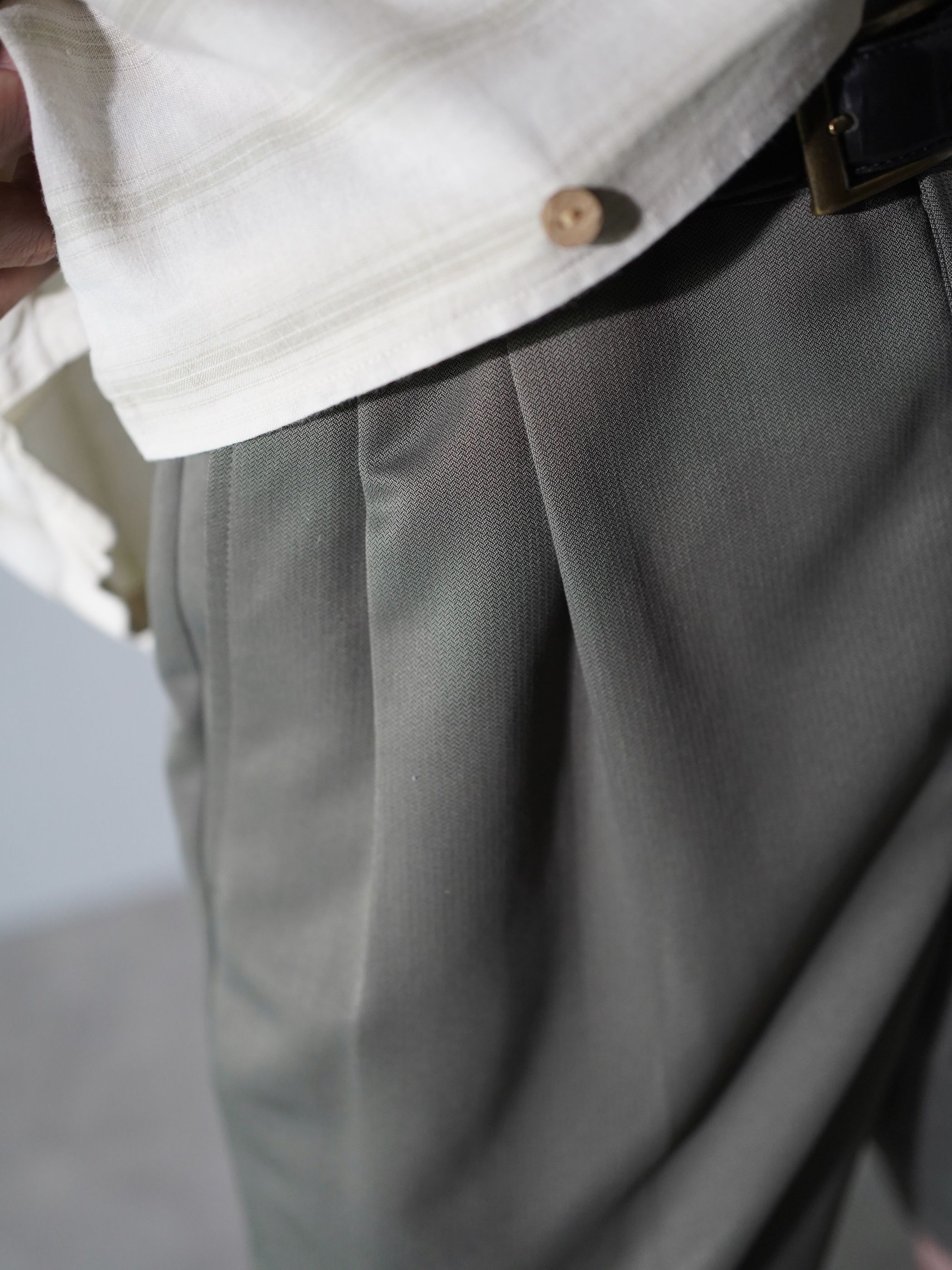 Claiborne Polyester herringbone 2tuck slacks shorts