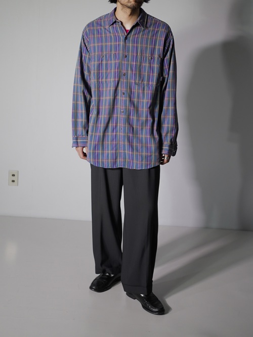 93's Patagonia 雪無しタグ期 L/S Cotton flannel shirts
