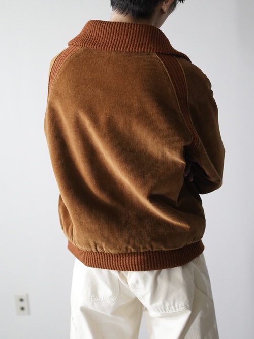 1960~70's William Barry Velour×knit boa blouson