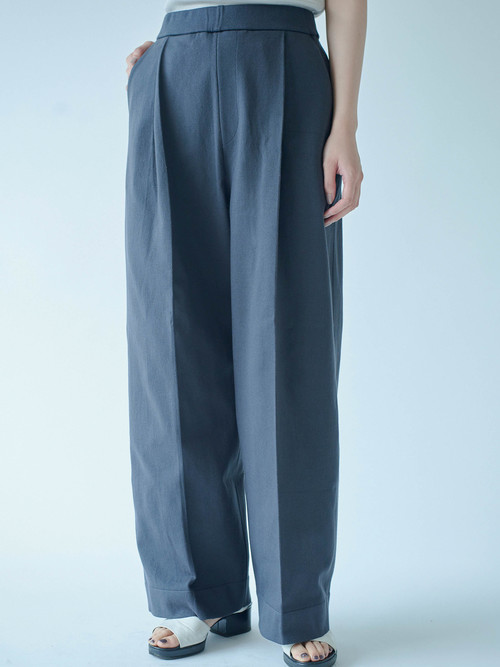 Work Wear collection Women's Wide Pants Charcoal(ワイドパンツ・チャコール)